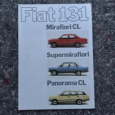 Fiat 131 prospekt gebraucht kaufen  Hagen