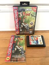 Sega Genesis Earthworm Jim 1994 Video Game W/Manual , Tested, Works for sale  Shipping to South Africa