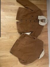 Jaqueta/casaco infantil GAP denim veludo forrado Sherpa botão para cima médio (8-9) bronzeado comprar usado  Enviando para Brazil