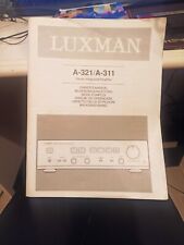 Manuale luxman 311 usato  Bari