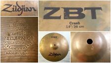 Platillo de choque Zildjian 14" ZBT de colección 722 gramos ¡Muy bonito! segunda mano  Embacar hacia Argentina