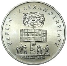 Moneta okolicznościowa NRD - 5 marek 1987 A - Alexanderplatz - Berlin - połysk stemplowy UNC na sprzedaż  PL