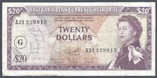CARIBE ORIENTAL (9815), 1965, $20, sobreimpresión 'G', selección 15j, muy fino segunda mano  Embacar hacia Mexico