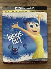 Inside Out 4K Ultra HD + Blu-Ray, 2015 com Capa Rara, Disney Pixar, usado comprar usado  Enviando para Brazil