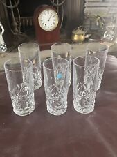 TIFFANY & CO.   6 Crystal Highball Double Old Fashions Glasses, Rock Cut Style for sale  Shipping to South Africa