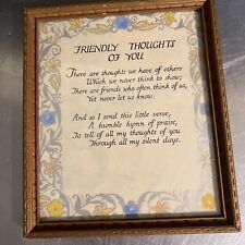 Vtg framed poem for sale  Massapequa Park