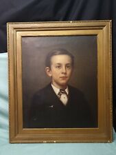Used, Antique 19th Century Oil Painting. Portrait, Young Man/Boy.  23" X 27" Realism.  for sale  Shipping to Canada