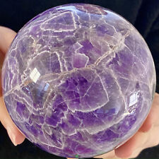 Bola de esfera de cristal de cuarzo amatista natural de sueño de 2,83 lb de curación segunda mano  Embacar hacia Argentina