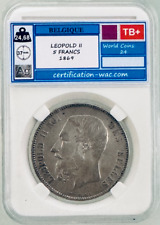Leopold francs 1869 d'occasion  Paris II