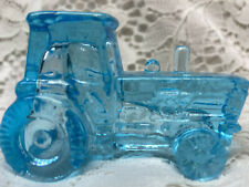 Blue Vaseline glass John Deere Farm Tractor uranium Ford New Holland / Magnesium, used for sale  Wooster