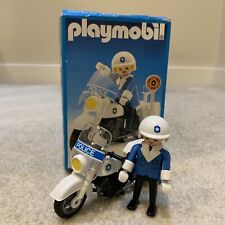 Playmobil 3564 Policía Motocicleta Juguete Figura Vehículo Caja Completa 1987 De Colección segunda mano  Embacar hacia Argentina