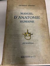 Manuel anatomie humaine d'occasion  Antibes