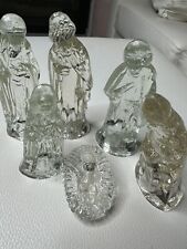 Clear glass nativity for sale  Dania