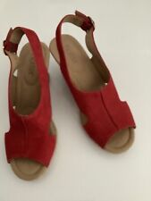 Hotter red suede for sale  BATHGATE