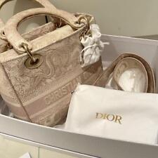 Bolsa de mão Christian Dior Lady Dior D-Lite média 2 vias rosa 240418N comprar usado  Enviando para Brazil
