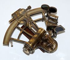 Instrumento antigo astrolábio marítimo latão sólido náutico 6" sextante item de presente comprar usado  Enviando para Brazil