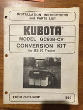 Kubota gc60b conversion for sale  Reynoldsville