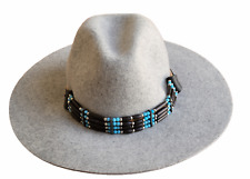 Faixa de chapéu Western Buffalo osso ajuste faixa chapéu cowboy faixa preta e azul comprar usado  Enviando para Brazil