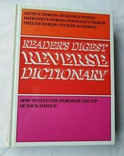 Reverse dictionary reader for sale  SHEPTON MALLET