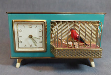 Raro despertador de mesa gaiola de pássaro cantor alemão dos anos 1950, (A) comprar usado  Enviando para Brazil