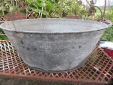 Vintage galvanized tin for sale  TIVERTON