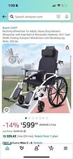 Reclining wheelchair heavy for sale  Boiling Springs