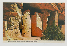 Cartão postal Watch Tower Block House & Broken Tower Manitou Cliff Dwellings Colorado, usado comprar usado  Enviando para Brazil