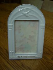 Russ White Porcelain Photo Frame/My First Holy Communion/Holds 6" x 4" Photo for sale  Shipping to South Africa