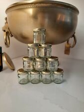 10 x 28g glass jars with gold lids, ideal for wedding favours, £6 each 10 for sale  Shipping to South Africa