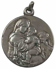 Medalha religiosa vintage católica Raphael’s Madonna Of The Chair França comprar usado  Enviando para Brazil
