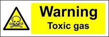 Used, Warning toxic gas Safety sign  for sale  Shipping to South Africa