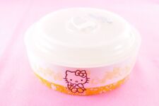 Recipiente de armazenamento de alimentos Sanrio Hello Kitty com tampa cofre para micro-ondas laranja 2011 comprar usado  Enviando para Brazil