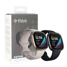 Smartwatch Fitbit Sense saúde e fitness GPS pequeno grande grafite/ouro preto comprar usado  Enviando para Brazil