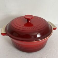 Le Creuset 2.1 Qt Padeiro Redondo de Grés com Tampa - Caçarola Cerise Forno Vermelho NOVO comprar usado  Enviando para Brazil