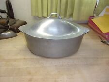 VTG. Aluminum Hammer Craft cookware oval roaster Dutch oven #3- 14.75" x 9" x 5" for sale  Shipping to South Africa