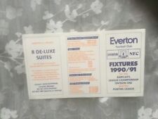 1990 everton fixture for sale  ELLESMERE PORT