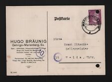 Gebirge marienberg postkarte gebraucht kaufen  Leipzig