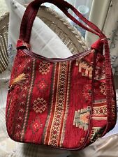 Red and gold tapestry shoulder bag/backpack for sale  Shipping to South Africa