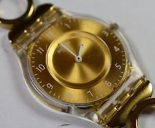 2012 Swatch Skin mostrador tom dourado pulseira multi fio relógio NOVA BATERIA! comprar usado  Enviando para Brazil