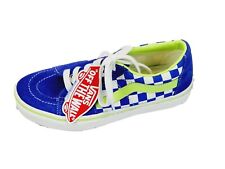 Usado, Sapatos Vans Feminino 6.5 Old Skool Lona Skate Masculino 5 Xadrez Azul Volt Novo comprar usado  Enviando para Brazil