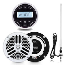 6.5" 240W Marine Speakers System and Bluetooth Boat Radio and Waterproof Antenna for sale  Shipping to South Africa