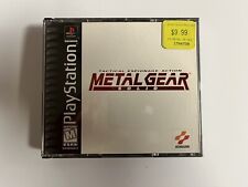 Metal Gear Solid Sony PlayStation PS1 PSOne MGS1 BLACK LABEL Completo Na Caixa comprar usado  Enviando para Brazil