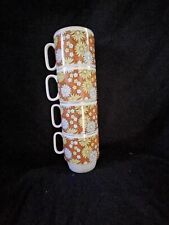 set 4 floral mugs for sale  Bloomfield