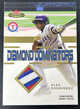 2003 Fleer Mystique Alex Rodriguez Diamond Dominators Gold Game Worn Patch 01/10 comprar usado  Enviando para Brazil
