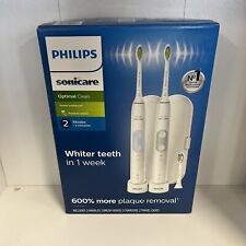 Escova de dentes elétrica Philips Sonicare Optimal Clean pacote com 2 HX6829/30 NOVA caixa aberta comprar usado  Enviando para Brazil