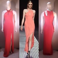 Vestido maxi VERSACE 2014 passarela salmão, colaboração rara, após Atelier Versace comprar usado  Brasil 