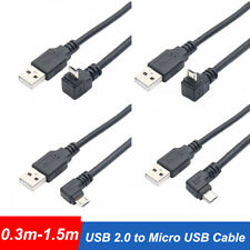 Conector USB 2.0 A a Micro USB 90 grados cable angular 0.3m 0.5m 1m 1.5m de largo segunda mano  Embacar hacia Argentina