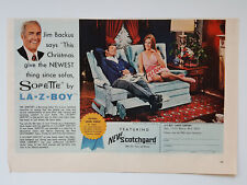 La-Z-Boy 1970 Sofette asiento de amor reclinable Jim Backus anuncio impreso revista segunda mano  Embacar hacia Mexico
