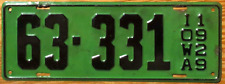 1929 iowa license for sale  Boulder