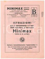 1935 genova istruzioni usato  Italia